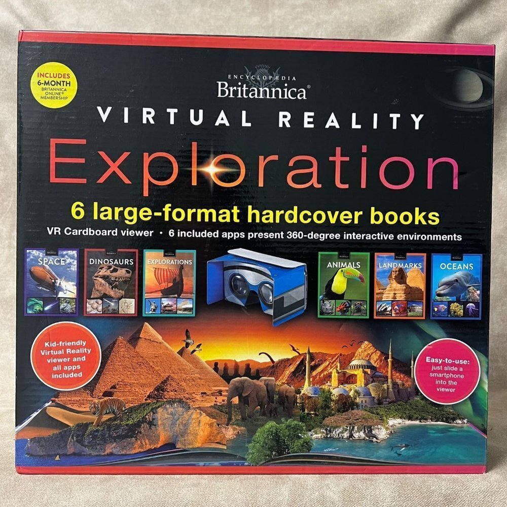 ENCYCLOPEDIA BRITANNICA Virtual Reality Exploration 6 Interactive Books Set